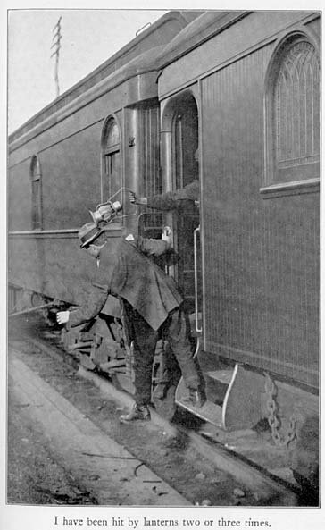 Conductor forcing a rider to jump from a train