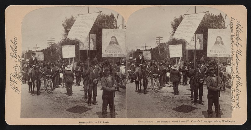 Coxey's Army approaching Washington, 1894