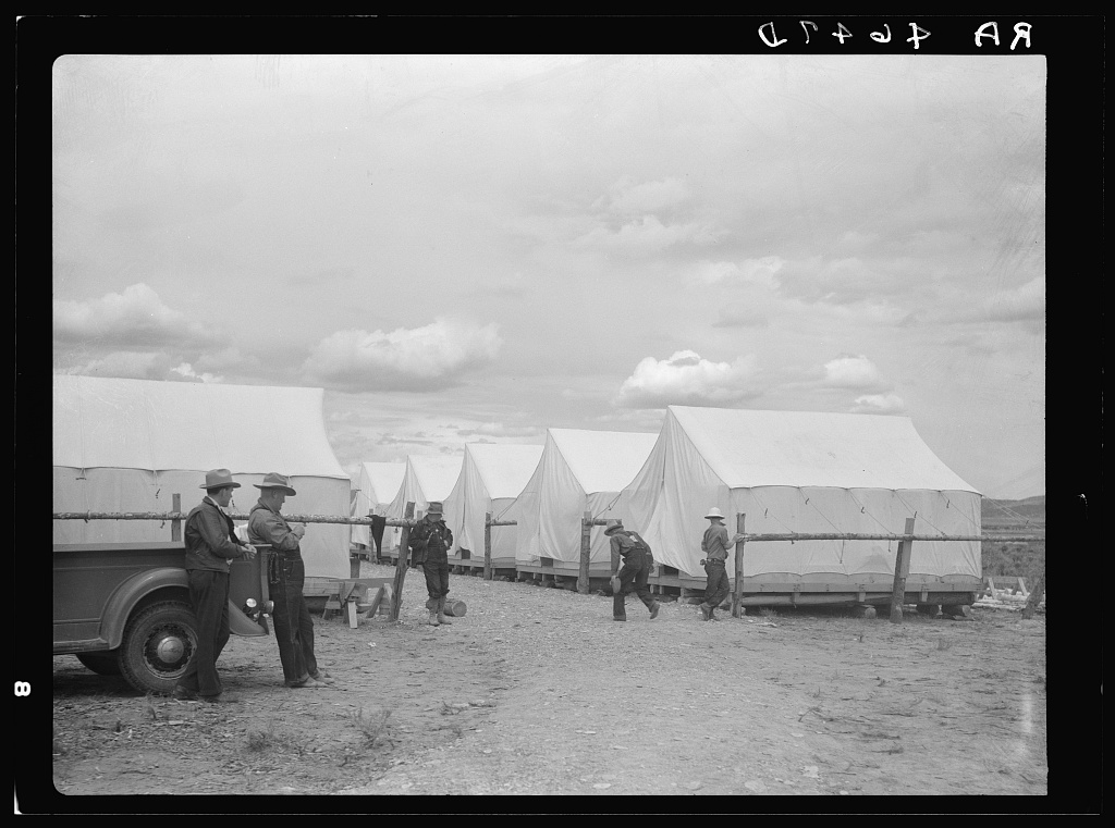 Resettlement Administration workcamp, Oneida County, Idaho
