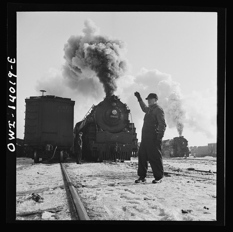 Freight train operations on the Chicago and North Western